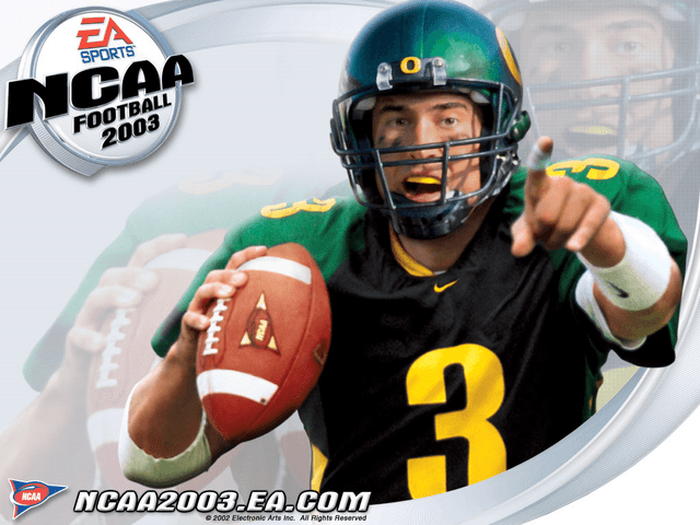 NCAA Football 2003 title screen for Xbox